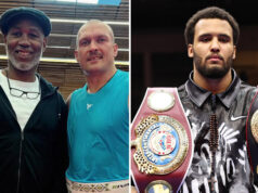 Lennox Lewis has advised Moses Itauma to swerve Oleksandr Usyk Photo Credit: @usykaa/Leigh Dawney/Queensberry