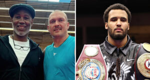 Lennox Lewis has advised Moses Itauma to swerve Oleksandr Usyk Photo Credit: @usykaa/Leigh Dawney/Queensberry