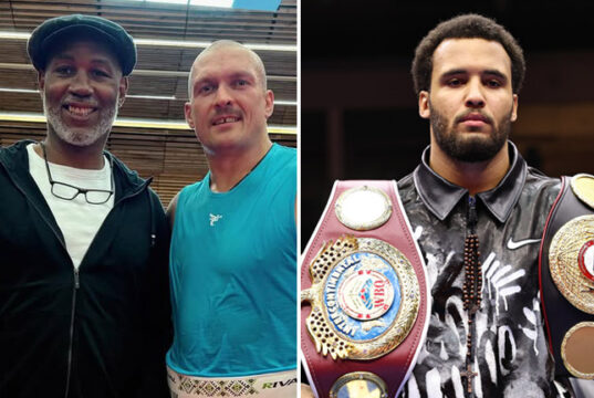 Lennox Lewis has advised Moses Itauma to swerve Oleksandr Usyk Photo Credit: @usykaa/Leigh Dawney/Queensberry