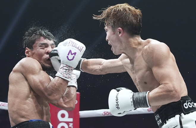 Inoue had too much for Akhmadaliev Photo Credit: Naoki Fukuda