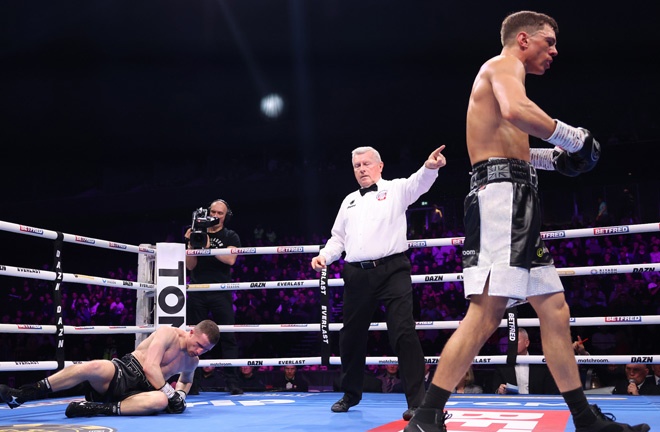 McCormack retired Davies Jr in February Photo Credit: Mark Robinson Matchroom Boxing