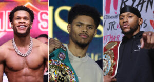 Shakur Stevenson has backed Devin Haney to beat Brian Norman Jr Photo Credit: Golden Boy / Cris Esqueda/Mark Robinson/Matchroom Boxing/Mikey Williams/Top Rank