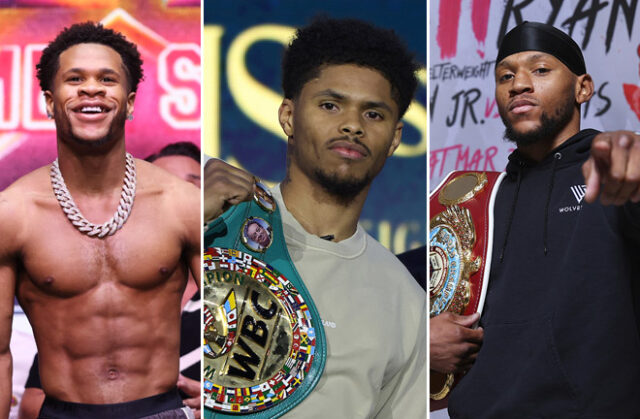 Shakur Stevenson has backed Devin Haney to beat Brian Norman Jr Photo Credit: Golden Boy / Cris Esqueda/Mark Robinson/Matchroom Boxing/Mikey Williams/Top Rank