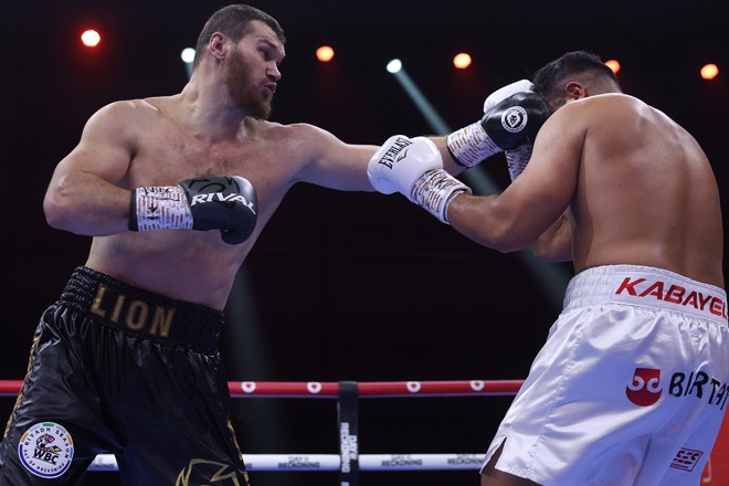 Makhmudov faced Agit Kabayel in 2023 Credit: Mark Robinson Matchroom Boxing