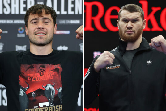 Dave Allen faces Arslanbek Makhmudov in Sheffield on Saturday, live on DAZN Photo Credit: Mark Robinson Matchroom Boxing
