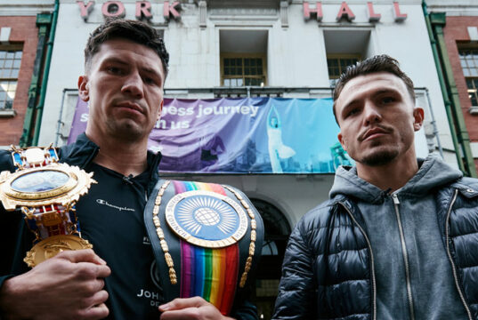 Kieron Conway defends his British and Commonwealth middleweight titles against George Liddard at York Hall on Friday, live on DAZN Photo Credit: Mark Robinson Matchroom Boxing