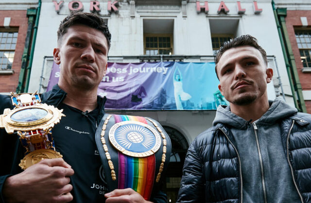 Kieron Conway defends his British and Commonwealth middleweight titles against George Liddard at York Hall on Friday, live on DAZN Photo Credit: Mark Robinson Matchroom Boxing Kieron Conway defends his British and Commonwealth middleweight titles against George Liddard at York Hall on Friday, live on DAZN Photo Credit: Mark Robinson Matchroom Boxing