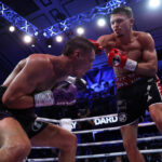 George Liddard stunned Kieron conway credit: Mark Robinson Matchroom Boxing.