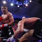 Liddard dropped Conway in the ninth round credit: Mark Robinson Matchroom Boxing.