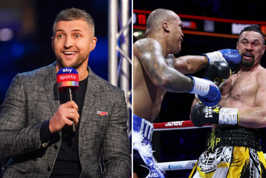 Carl Froch believes Joseph Parker could have been given an opportunity to continue against Fabio Wardley Photo Credit: Dave Thompson/Matchroom/Queensberry/Leigh Dawney