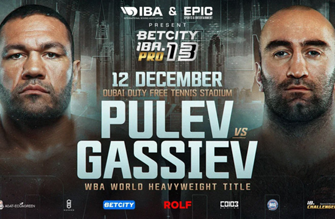 Pulev will defend his WBA 'regular' heavyweight title against Gassiev on December 12 Photo Credit: IBA Pro