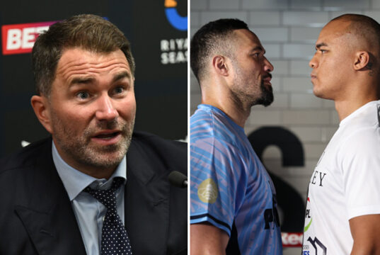 Eddie Hearn has backed Joseph Parker to stop Fabio Wardley on Saturday Photo Credit: Matthew Pover Matchroom Boxing