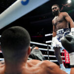 Jaron Ennis blew away Uisma Lima in the first round in Philadelphia Photo Credit: Emma Brawley/Matchroom Boxing