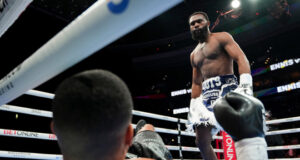 Jaron Ennis blew away Uisma Lima in the first round in Philadelphia Photo Credit: Emma Brawley/Matchroom Boxing