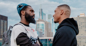 Jaron Ennis makes his super welterweight debut against Uisma Lima on Saturday, live on DAZN Photo Credit: Matchroom Boxing/Emma Brawley