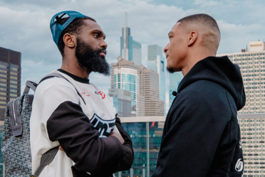 Jaron Ennis makes his super welterweight debut against Uisma Lima on Saturday, live on DAZN Photo Credit: Matchroom Boxing/Emma Brawley
