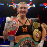 Mikaela Mayer beat Mary Spencer to become unified super welterweight world champion in Canada on Thursday Photo Credit: Vitor Munhoz/Eye Of The Tiger