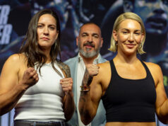 Mikaela Mayer vs Mary Spencer – Big Fight Preview & Predictions Mayer and Spencer face off ahead of their fight tomorrow. Credit: Vitor Munhoz/Eye Of The Tiger