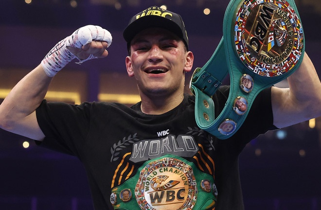 Ortiz Jr defends his WBC interim title against Lubin on November 8 Photo Credit: Mark Robinson Matchroom Boxing