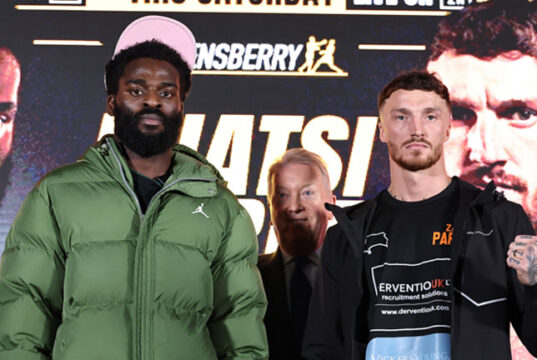 Joshua Buatsi faces Zach Parker in Manchester on Saturday, live on DAZN Photo Credit: Queensberry/Leigh Dawney