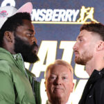 Buatsi and Parker face-to-face ahead of Saturday’s showdown Photo Credit: Queensberry/Leigh Dawney