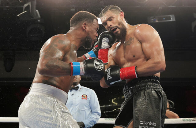 Lenier Pero defeated Jordan Thompson in Orlando Photo: Zachariah Delgado/Matchroom Boxing