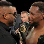 Pero went face-to-face with Miller after beating Thompson Photo Credit: Zachariah Delgado/Matchroom Boxing