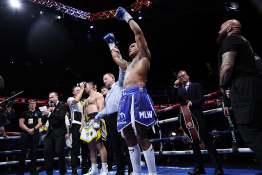 Fabio Wardley got the upset win over Joseph Parker Credit: Leigh Dawney/ Queensberry