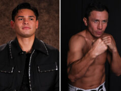 Ryan Garcia says he would not put Gennady Golovkin in the Hall of Fame Photo Credit: Golden Boy/ Cris Esqueda/ Melina Pizano/Matchroom