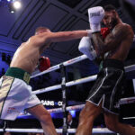 Jimmy Sains got the job done at york hall. credit: Mark Robinson Matchroom Boxing.