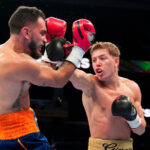 Visioli was victorious on his US debut Photo Credit: Emma Brawley/Matchroom Boxing