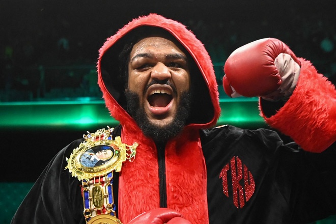 Jeamie TKV starred in his win over Frazer Clarke Credit Chris Dean/ BOXXER