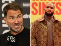 Eddie Hearn believes Chris Eubank Jr will retire after his rematch with Conor Benn Photo Credit: Mark Robinson Matchroom Boxing