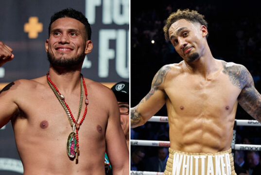 David Benavidez is open to a future UK fight with Ben Whittaker Photo Credit: Esther Lin/Premier Boxing Champions/Lawrence Lustig/BOXXER