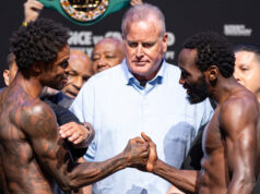 Errol Spence Jr has lauded Terence Crawford following his victory over Canelo Alvarez Photo Credit: Ryan Hafey/﻿Premier Boxing Champions