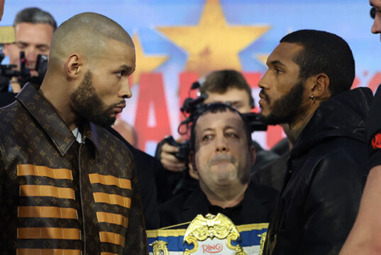 Chris Eubank Jr faces Conor Benn in a rematch at Tottenham on Saturday, live on DAZN pay-per-view Photo Credit: Mark Robinson Matchroom Boxing