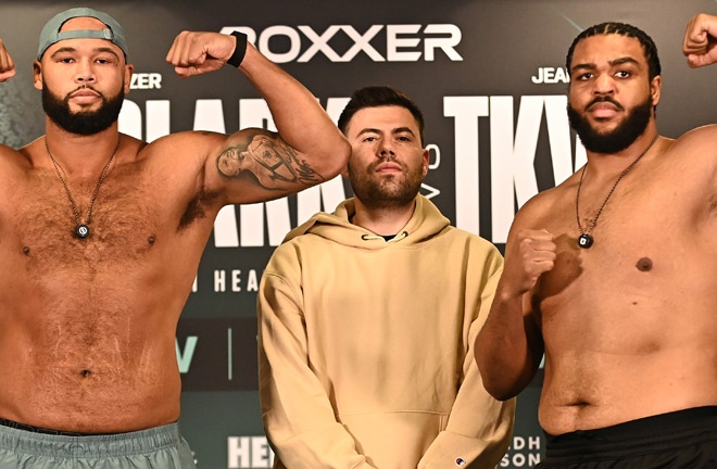 Clarke was heavier than TKV at Friday's weigh in Photo Credit: Chris Dean/BOXXER