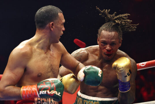 David Benavidez stopped Anthony Yarde in the seventh round in Riyadh Photo Credit: Queensberry/Leigh Dawney