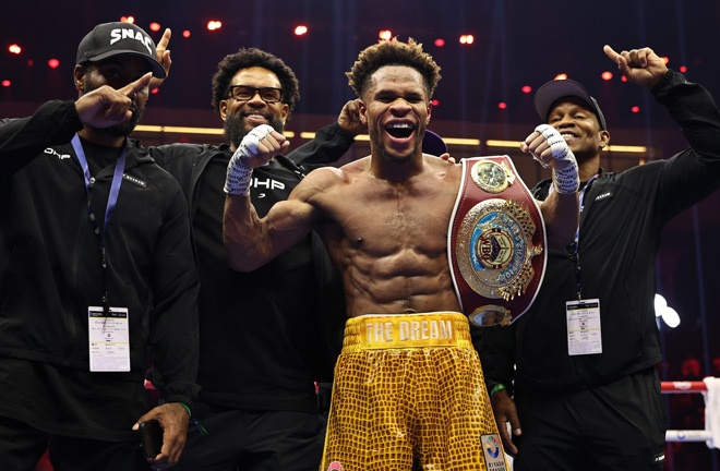 Haney became WBO welterweight world champion Photo Credit: Queensberry/Leigh Dawney
