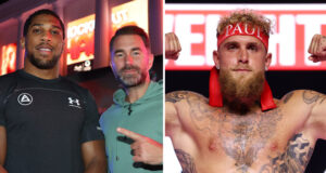 Eddie Hearn says both him and Anthony Joshua will have to retire if AJ loses to Jake Paul next month Photo Credit: Mark Robinson/Matchroom Boxing/Cris Esqueda / Golden Boy Promotions