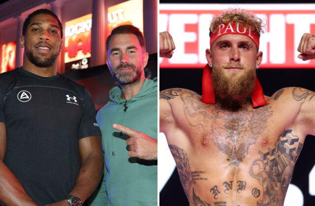 Eddie Hearn says both him and Anthony Joshua will have to retire if AJ loses to Jake Paul next month Photo Credit: Mark Robinson/Matchroom Boxing/Cris Esqueda / Golden Boy Promotions