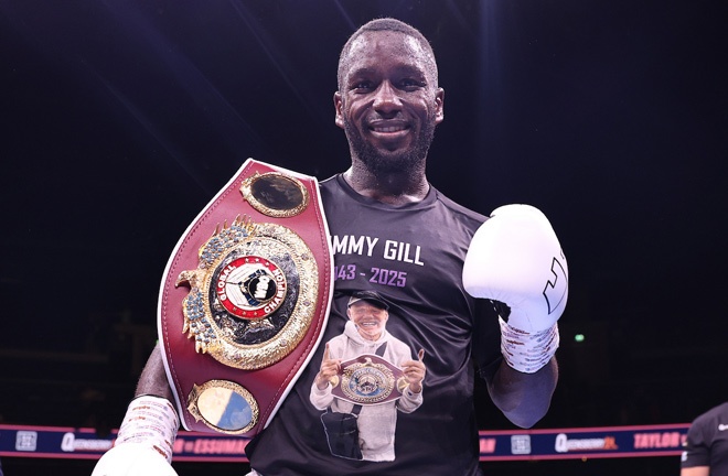 Essuman defends his WBO Global welterweight title against Catterall Photo Credit: Leigh Dawney/Queensberry