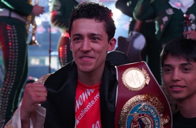 Espinoza defended his WBO crown for the fourth time. Photo: Zanfer Boxing