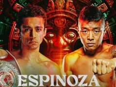 Rafael Espinoza vs Arnold Khegai – Big Fight Preview & Predictions Rafael Espinoza defends his WBO featherweight world title against Arnold Khegai in Mexico on Saturday Photo Credit: Top Rank