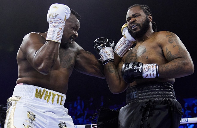 Franklin was beaten on points by Whyte in 2022 Photo Credit: Mark Robinson Matchroom Boxing