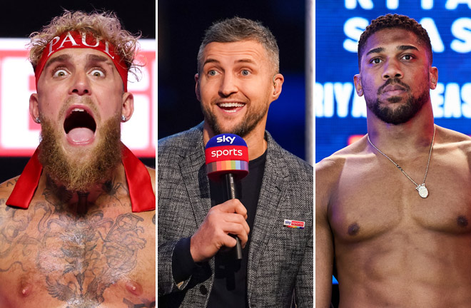 Carl Froch has backed Anthony Joshua to knock out Jake Paul in one round Photo Credit: Cris Esqueda / Golden Boy Promotions/Dave Thompson/Mark Robinson/Matchroom Boxing