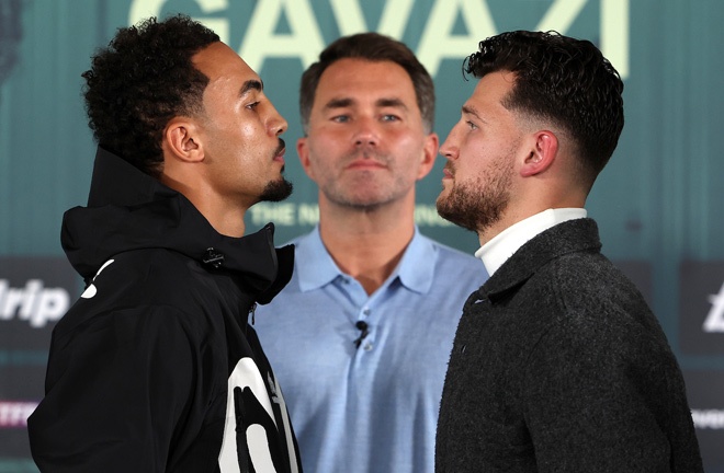 Whittaker and Gavazi face-to-face ahead of their showdown Photo Credit: Mark Robinson Matchroom Boxing