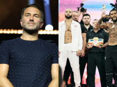 Eddie Hearn gave his instant reaction to Chris Eubank Jr and Conor Benn's weigh in. credit: Mark Robinson/ Matchroom/ Queensberry