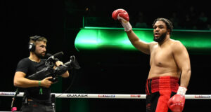 Jeamie TKV after his career best win over Frazer Clarke Credit: Chris Dean/ BOXXER