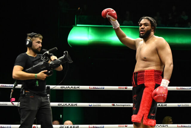 Jeamie TKV after his career best win over Frazer Clarke Credit: Chris Dean/ BOXXER Jeamie TKV after his career best win over Frazer Clarke Credit: Chris Dean/ BOXXER